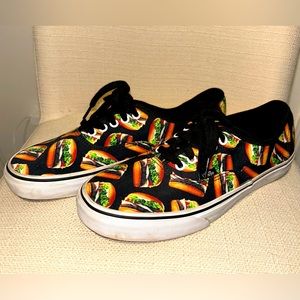 Never worn Vans Late Night Hamburger Munchies 9.5